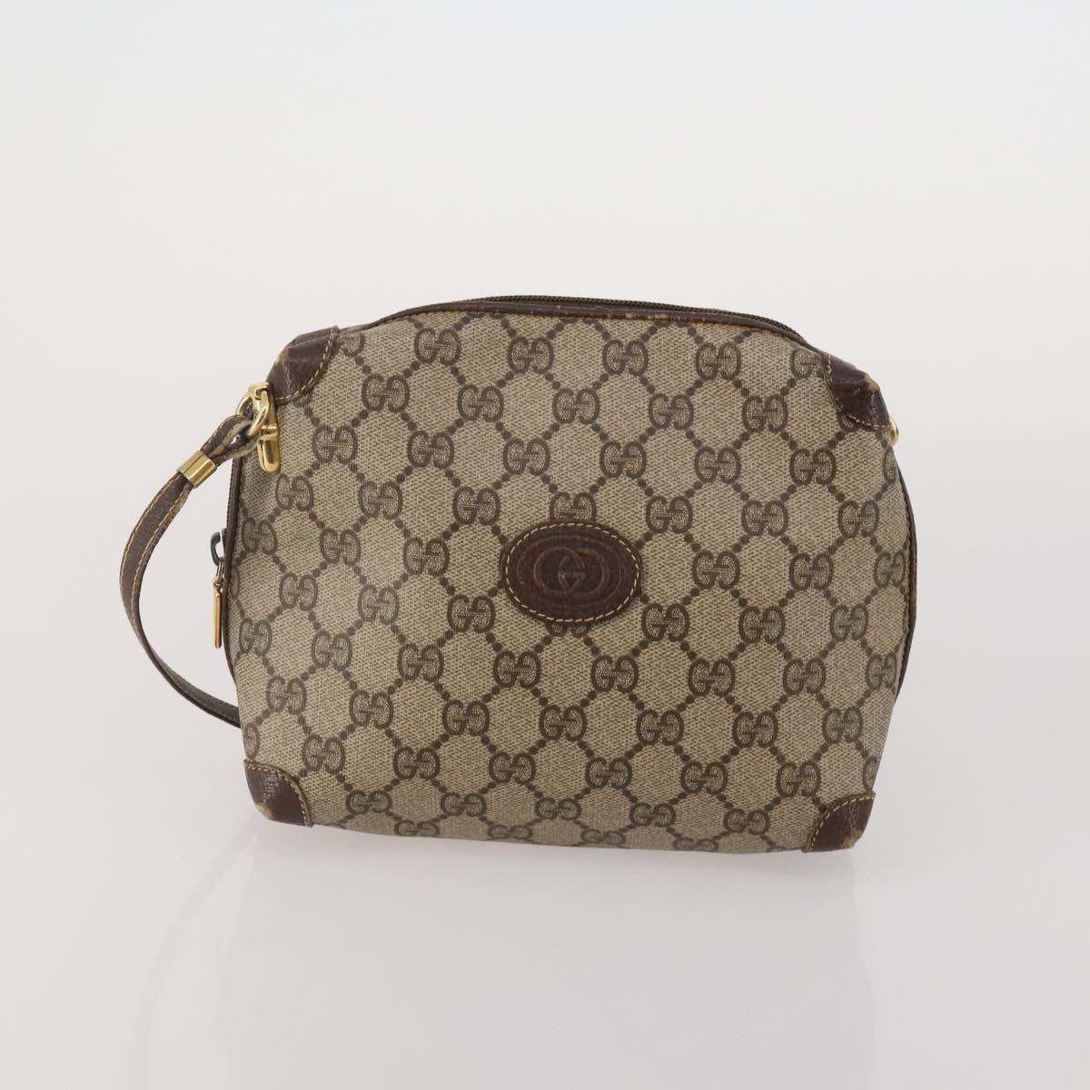GUCCI Micro Canvas GG Supreme Clutch Bag 3 Set Navy Beige Red Auth 193326