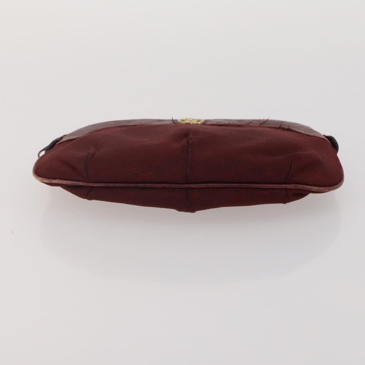 GUCCI Micro Canvas GG Supreme Clutch Bag 3 Set Navy Beige Red Auth 193326