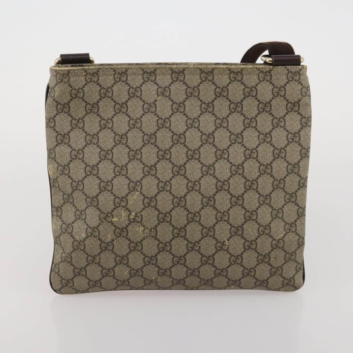 GUCCI GG Canvas Shoulder Bag 4 Set Navy Beige Auth 193327