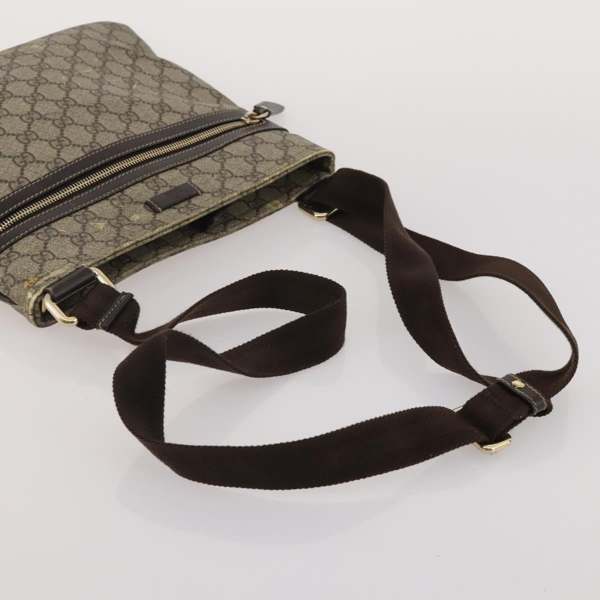 GUCCI GG Canvas Shoulder Bag 4 Set Navy Beige Auth 193327