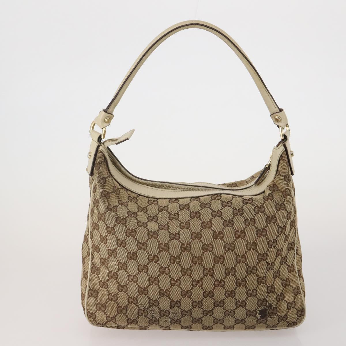 GUCCI GG Canvas Shoulder Bag 4 Set Navy Beige Auth 193327