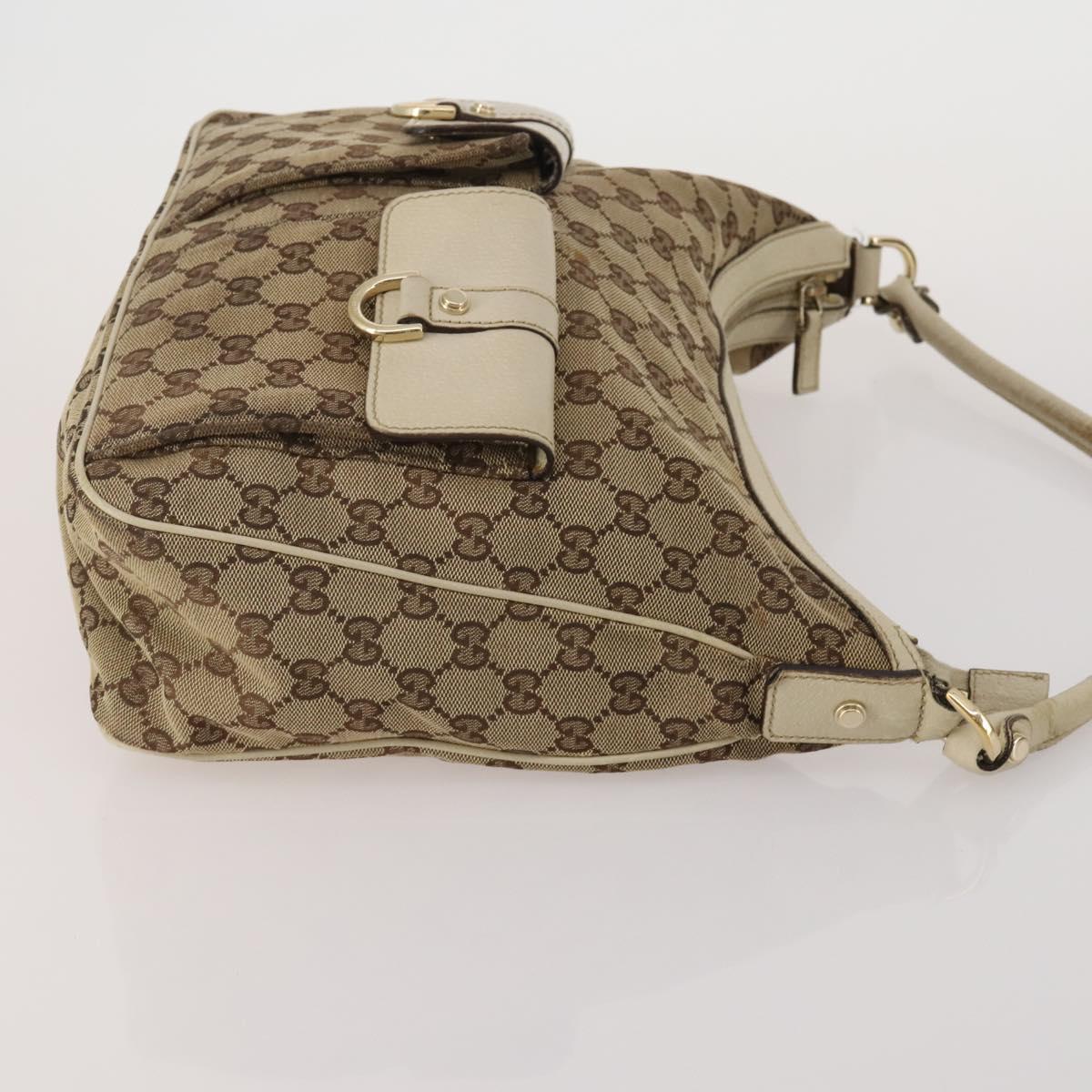 GUCCI GG Canvas Shoulder Bag 4 Set Navy Beige Auth 193327
