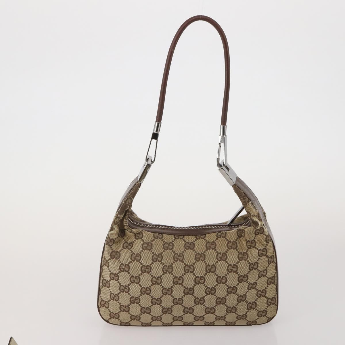 GUCCI GG Canvas Shoulder Bag 4 Set Navy Beige Auth 193327