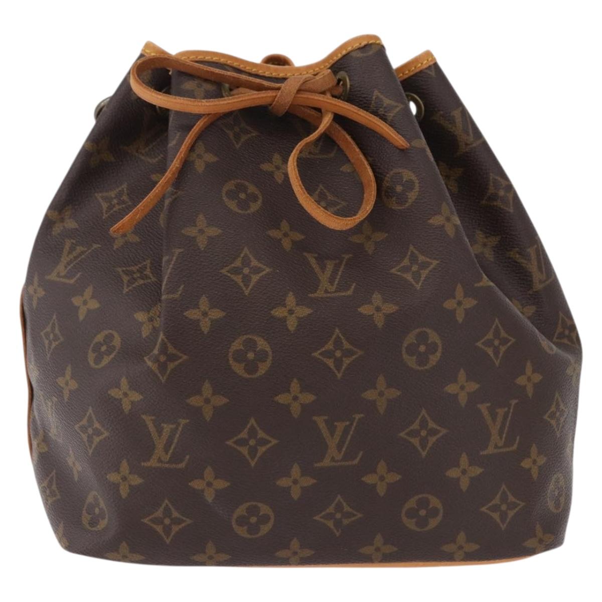 LOUIS VUITTON Monogram Petit Noe Shoulder Bag M42226 LV Auth 193339V