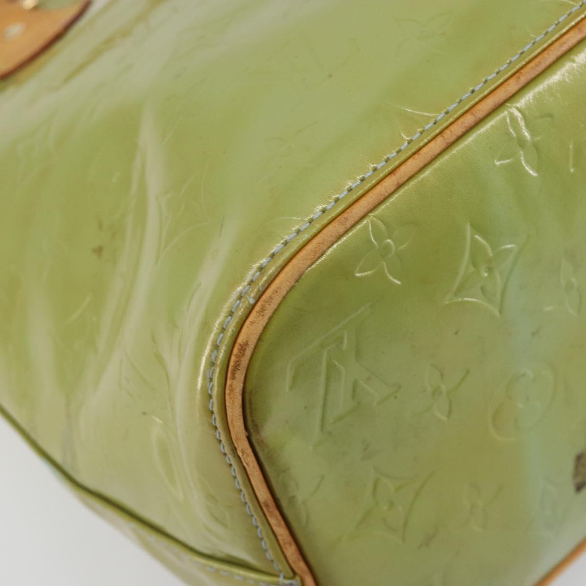 LOUIS VUITTON Monogram Vernis Houston Hand Bag Baby Blue M91005 LV Auth 193343