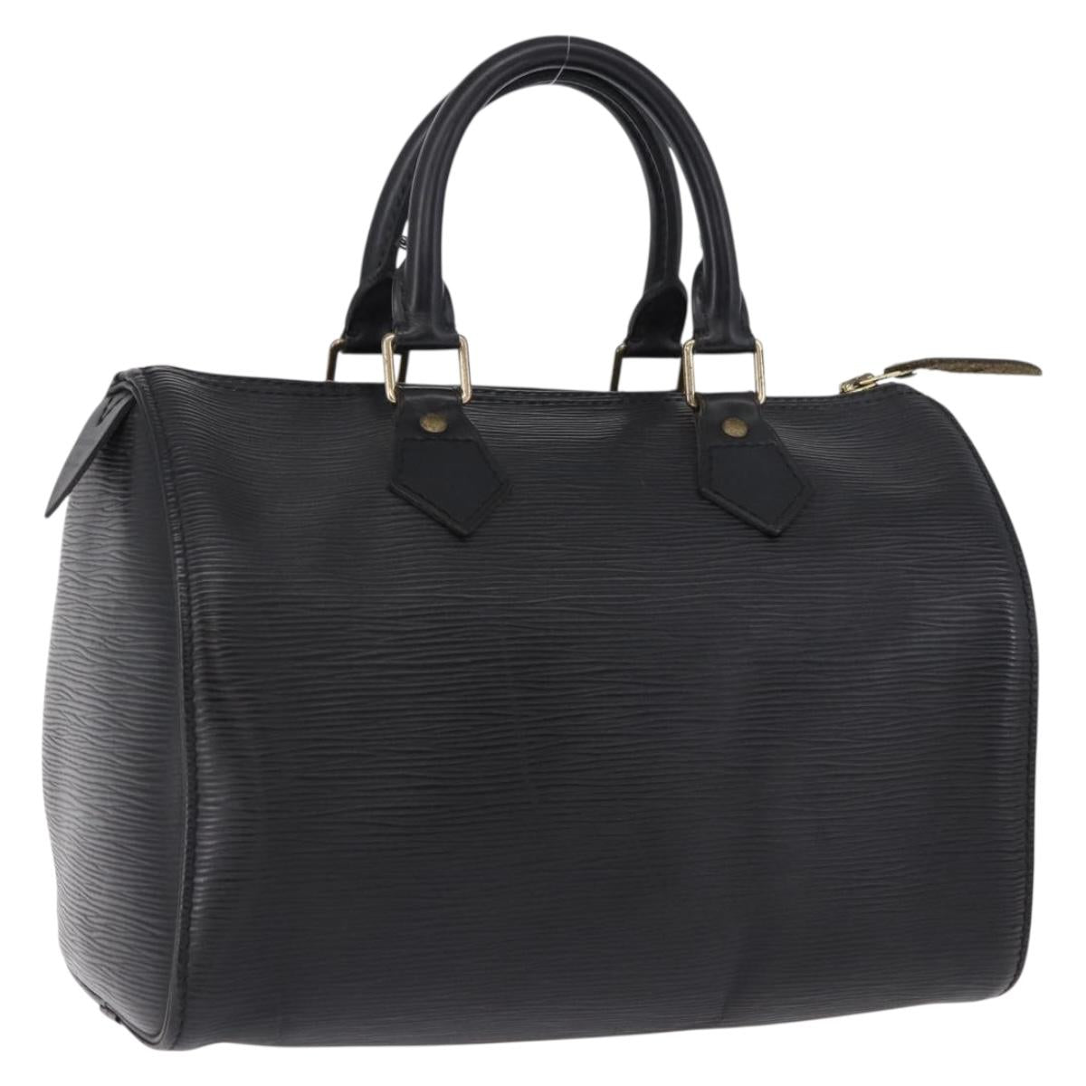 LOUIS VUITTON Epi Speedy 25 Hand Bag Black M59042 LV Auth 193346V