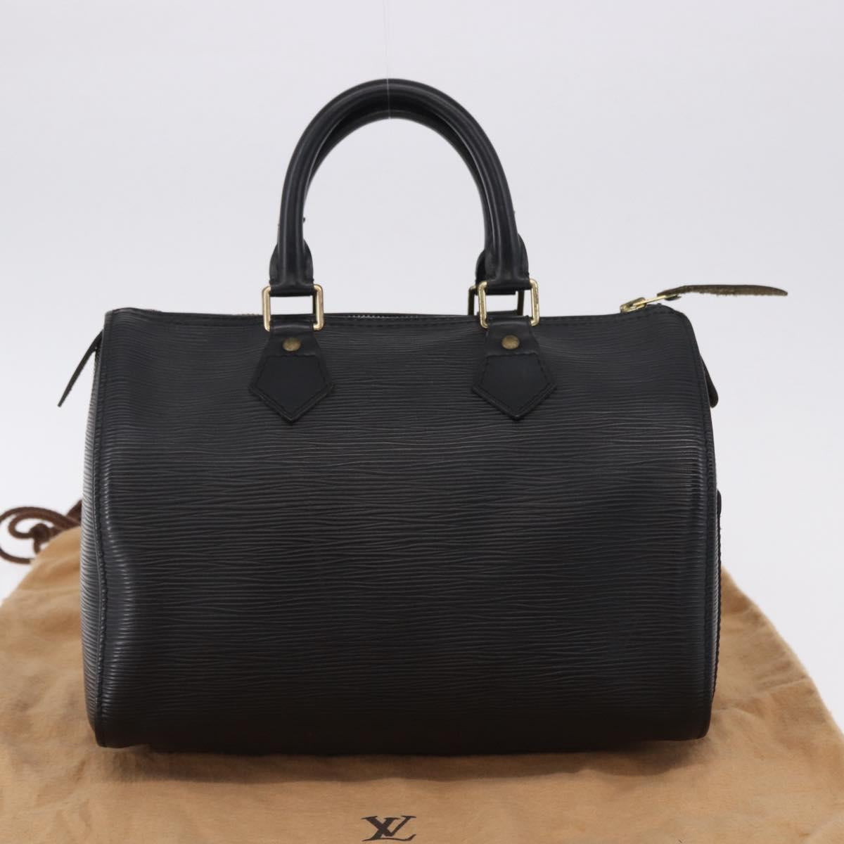 LOUIS VUITTON Epi Speedy 25 Hand Bag Black M59042 LV Auth 193346V