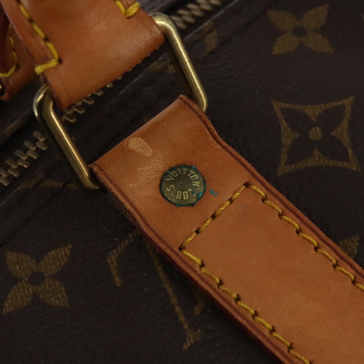 LOUIS VUITTON Monogram Keepall 55 Boston Bag M41424 LV Auth 193350A