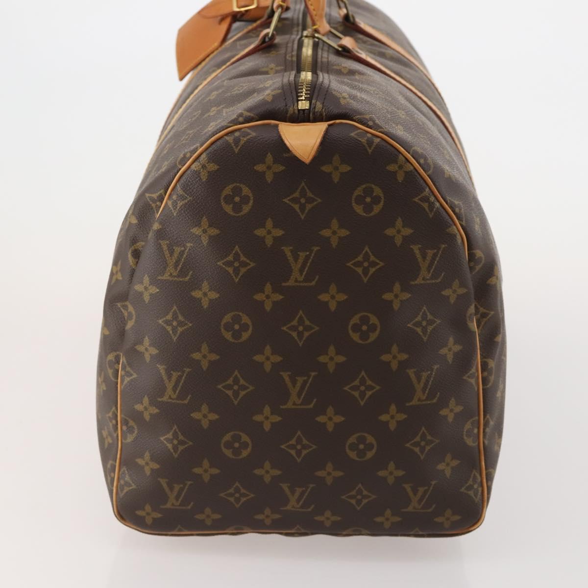 LOUIS VUITTON Monogram Keepall 55 Boston Bag M41424 LV Auth 193350A