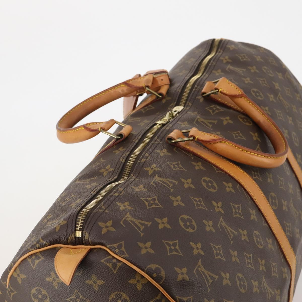 LOUIS VUITTON Monogram Keepall 55 Boston Bag M41424 LV Auth 193350A