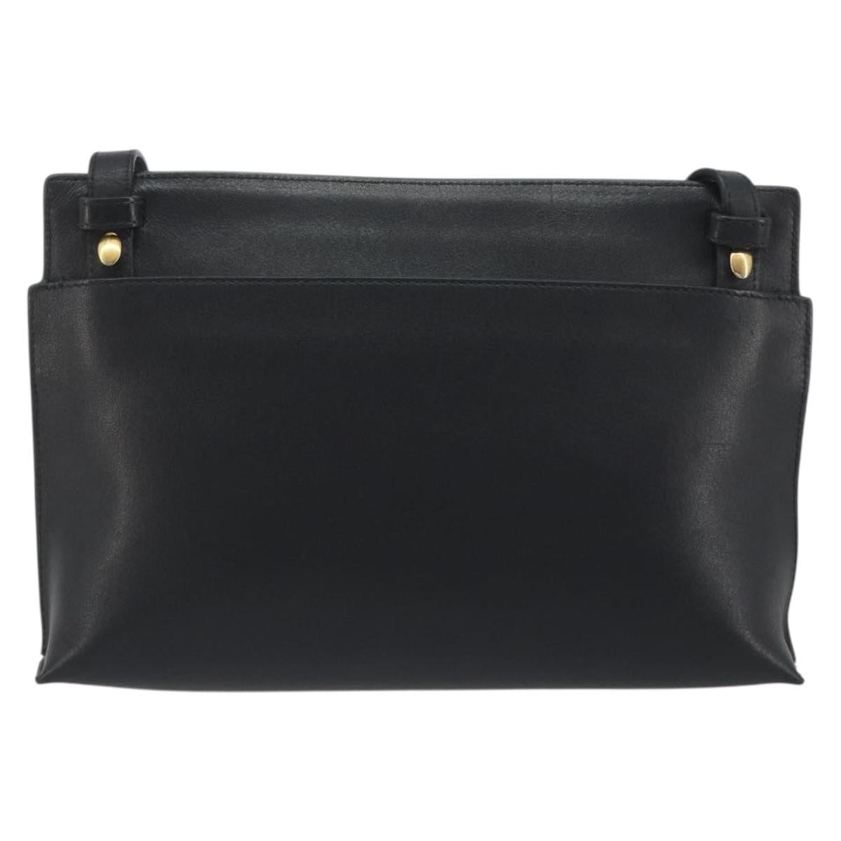 LOEWE Shoulder Bag Leather Multicolor Gold Auth 193351V