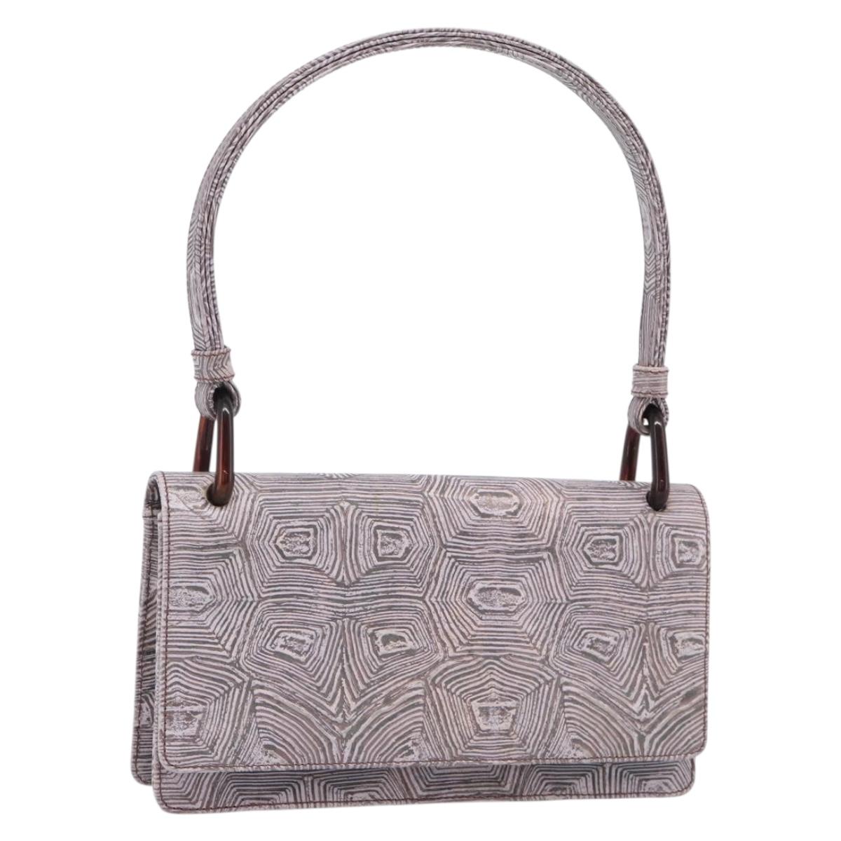 PRADA Shoulder Bag Leather Pink Auth 193352V