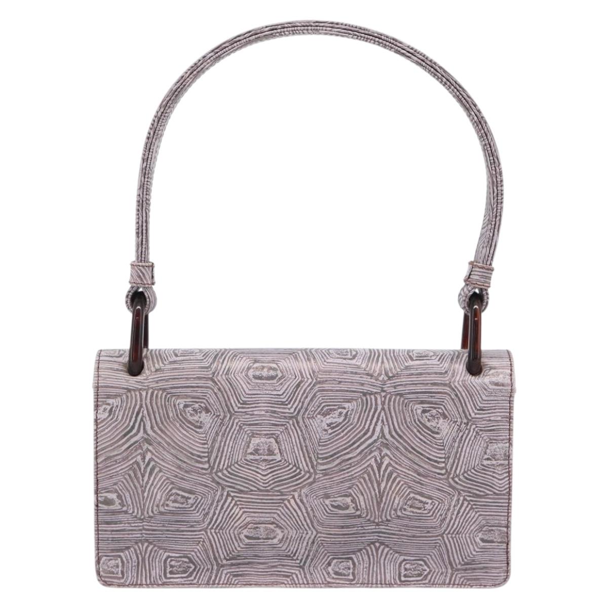 PRADA Shoulder Bag Leather Pink Auth 193352V