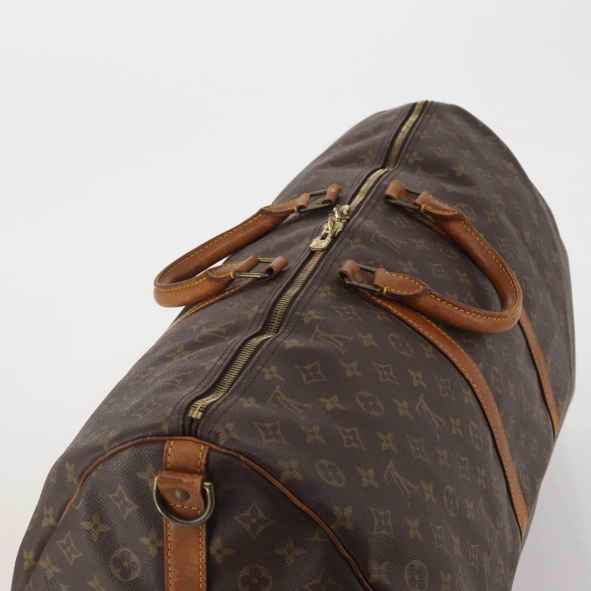 LOUIS VUITTON Monogram Keepall Bandouliere 60 Boston Bag M41412 LV Auth 193362