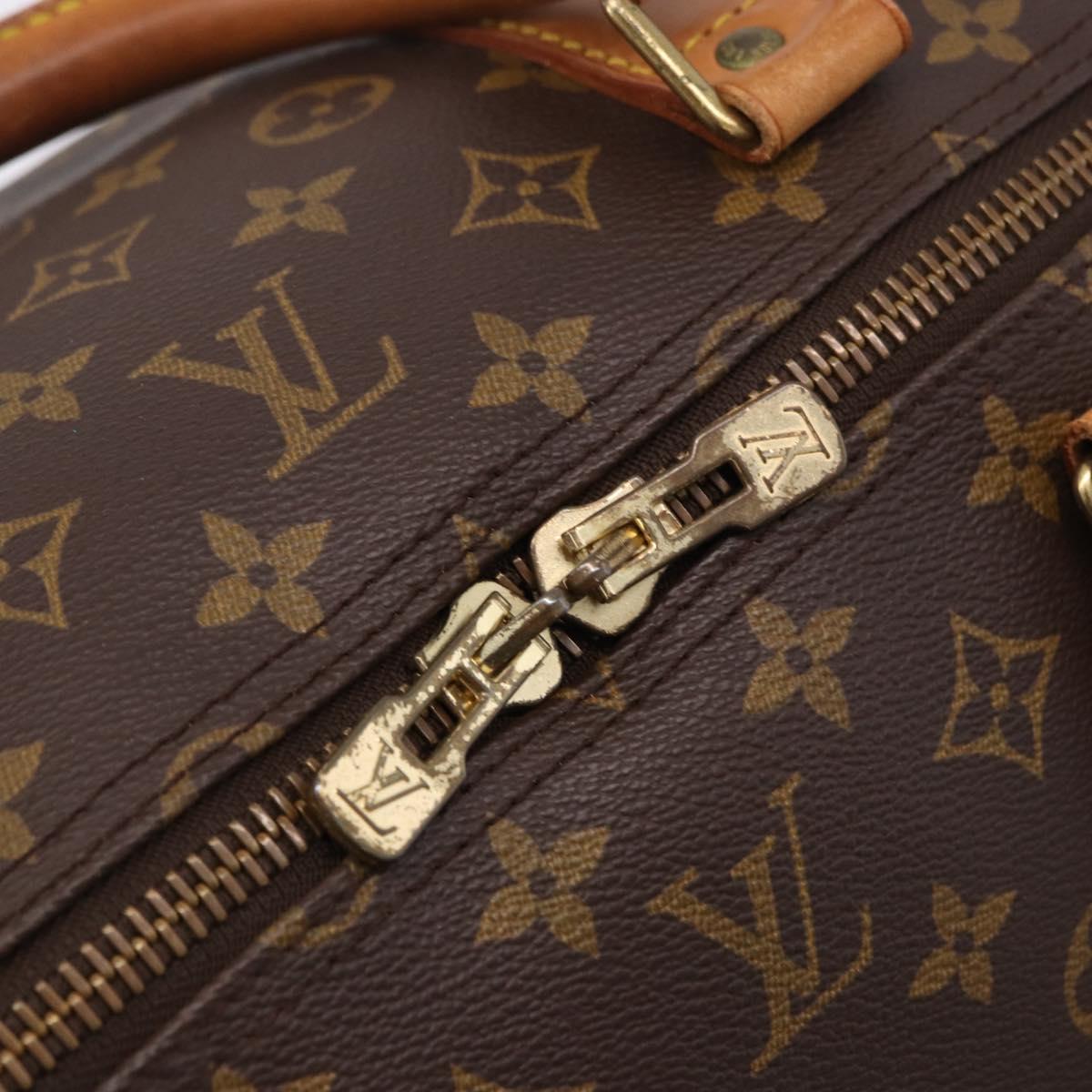 LOUIS VUITTON Monogram Keepall Bandouliere 60 Boston Bag M41412 LV Auth 193363