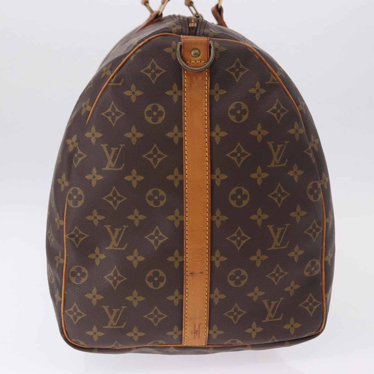 LOUIS VUITTON Monogram Keepall Bandouliere 60 Boston Bag M41412 LV Auth 193363