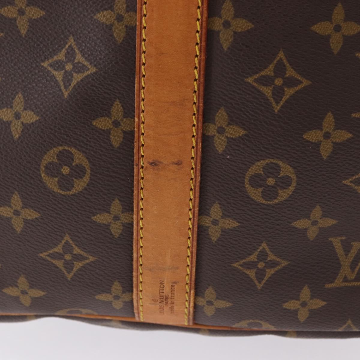 LOUIS VUITTON Monogram Keepall Bandouliere 60 Boston Bag M41412 LV Auth 193363