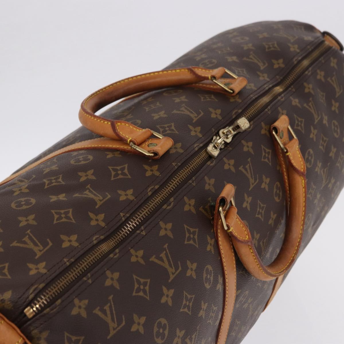 LOUIS VUITTON Monogram Keepall Bandouliere 60 Boston Bag M41412 LV Auth 193363