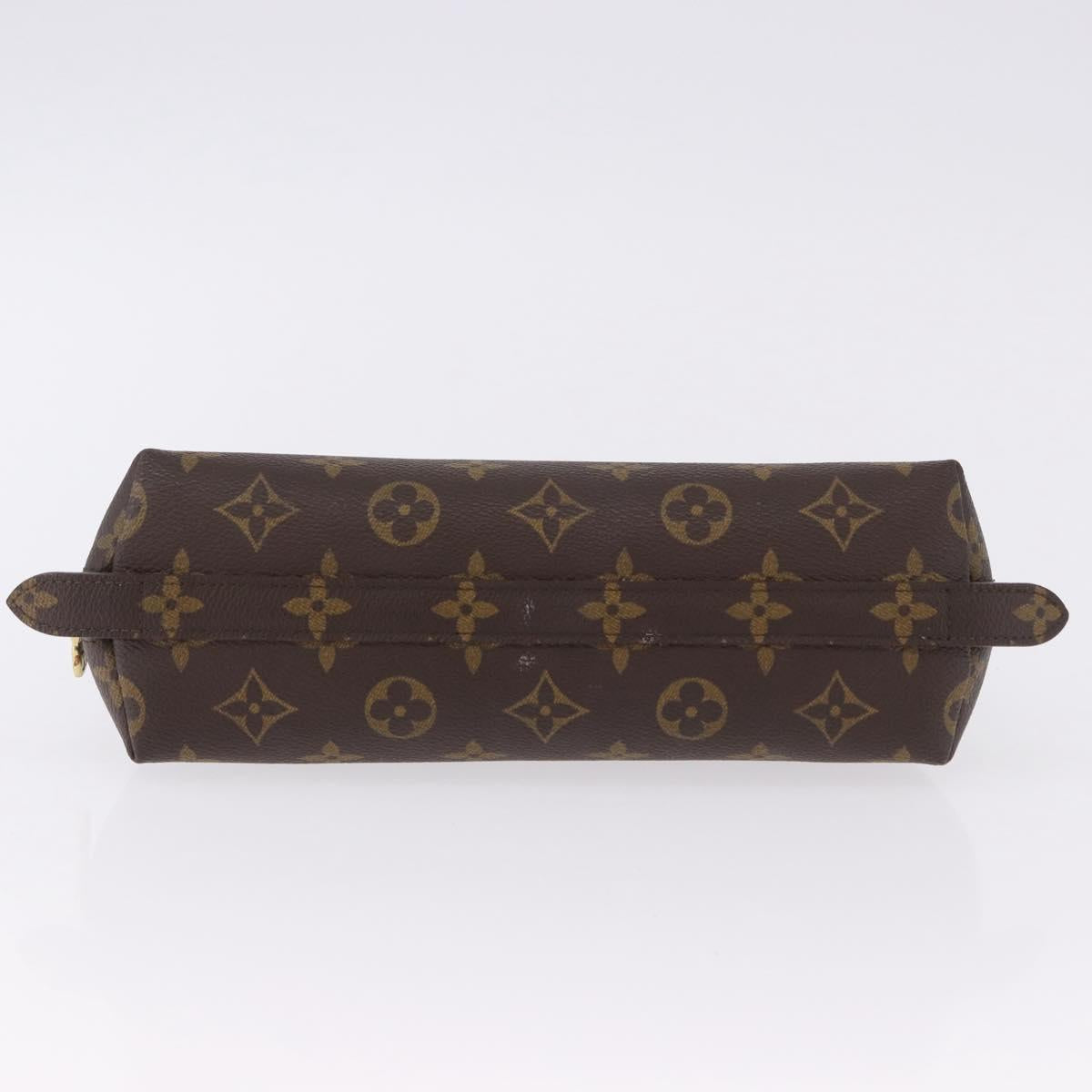 LOUIS VUITTON Monogram Trousse Demi Ronde Cosmetic Pouch M47520 LV Auth 193374