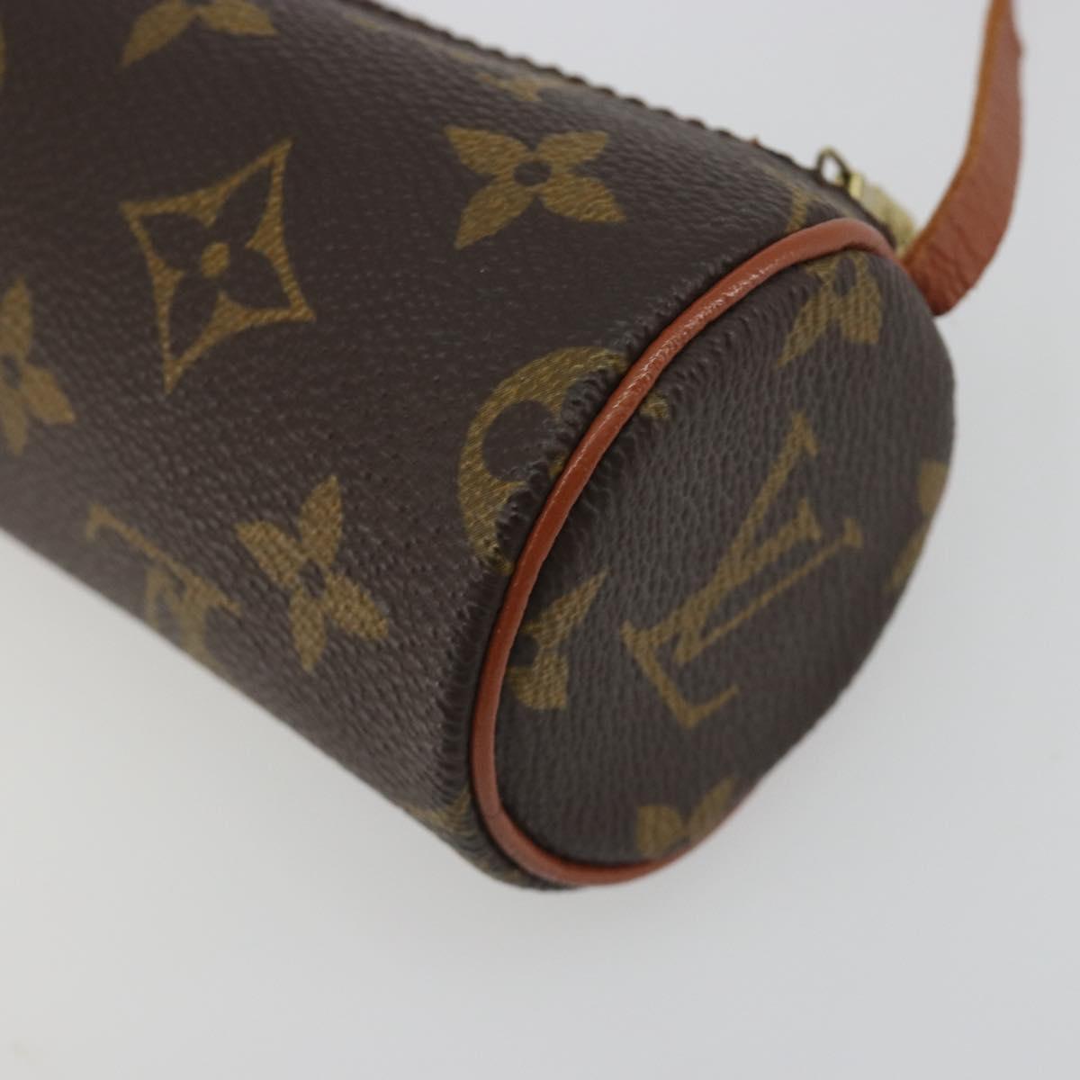 LOUIS VUITTON Monogram Papillon Pouch LV Auth 193377