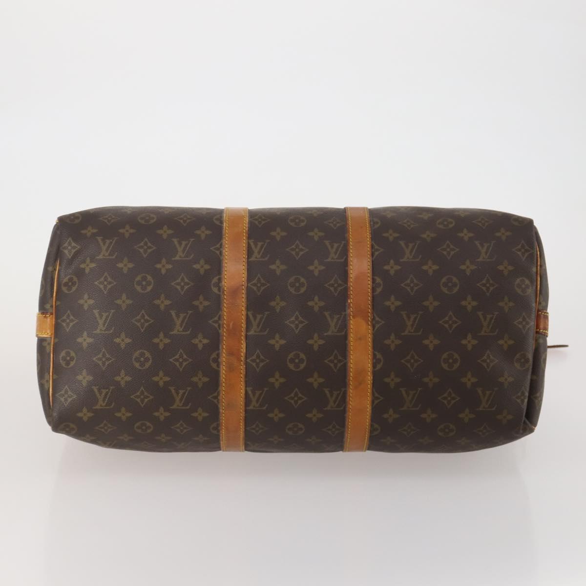 LOUIS VUITTON Monogram Keepall Bandouliere 50 Boston Bag M41416 LV Auth 193378