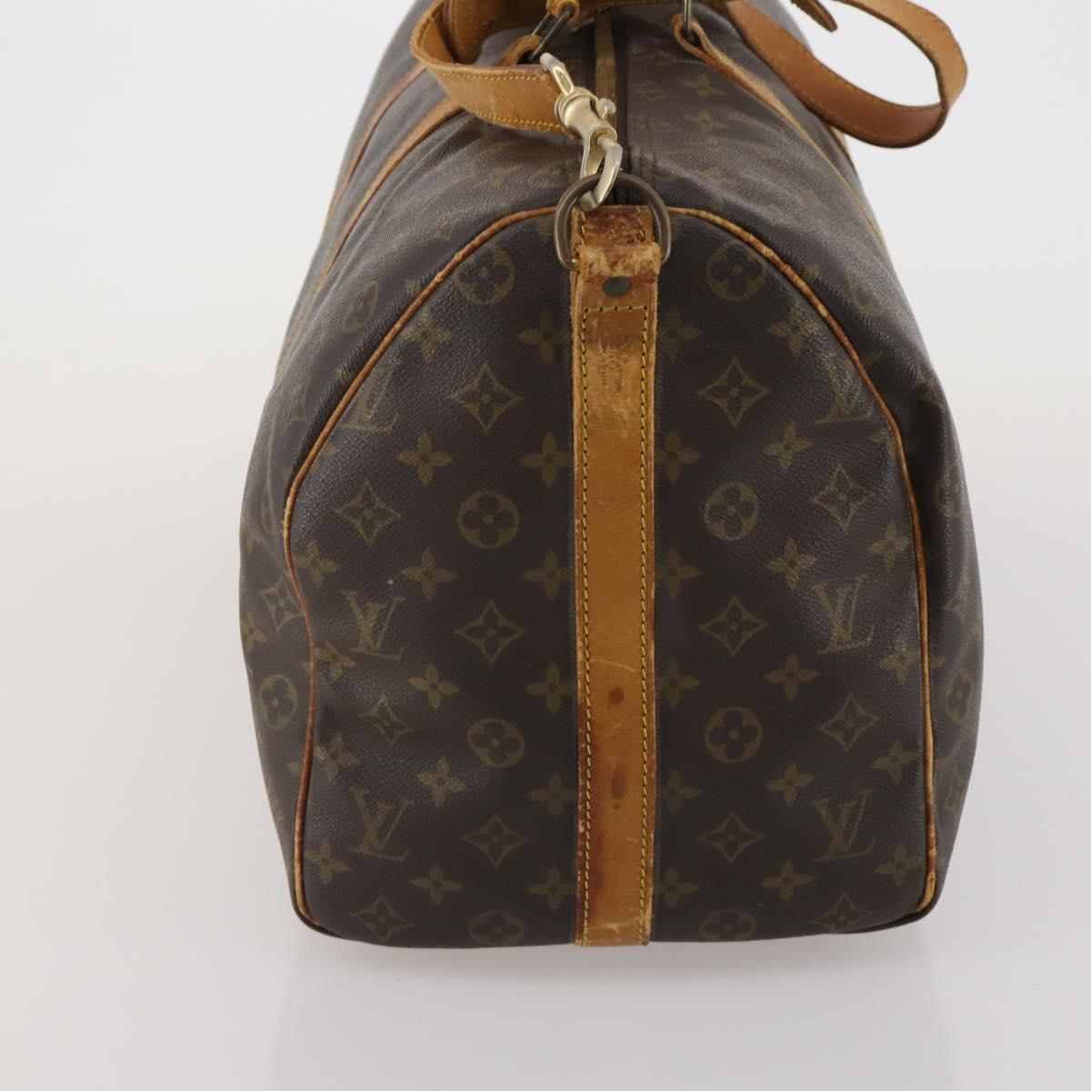 LOUIS VUITTON Monogram Keepall Bandouliere 50 Boston Bag M41416 LV Auth 193378