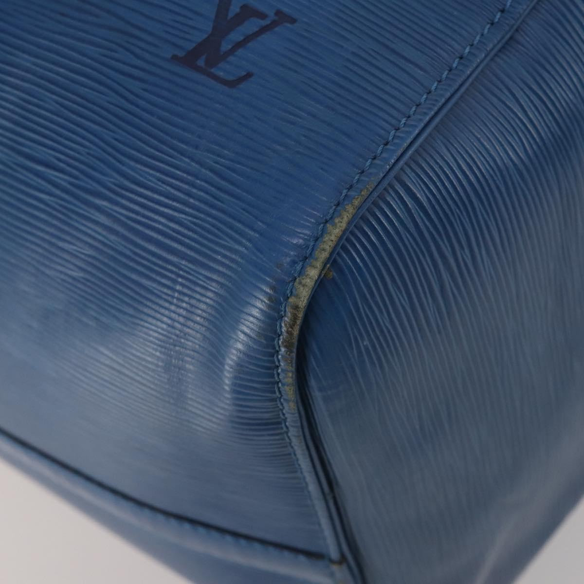 LOUIS VUITTON Epi Keepall 55 Boston Bag Toledo Blue M42955 LV Auth 193385