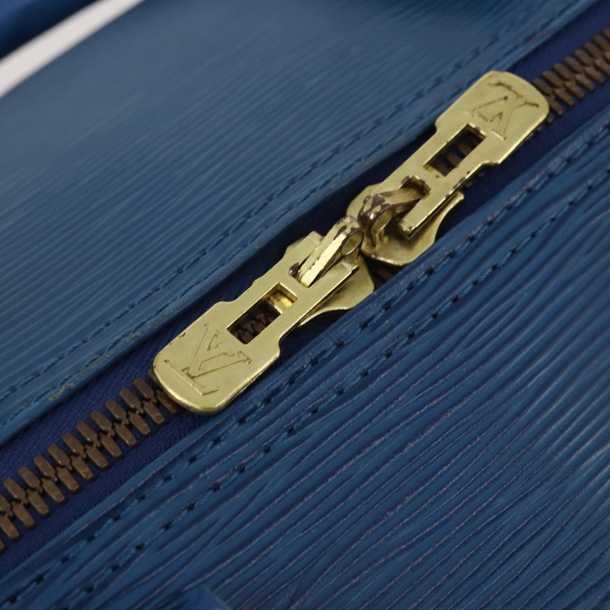 LOUIS VUITTON Epi Keepall 55 Boston Bag Toledo Blue M42955 LV Auth 193385