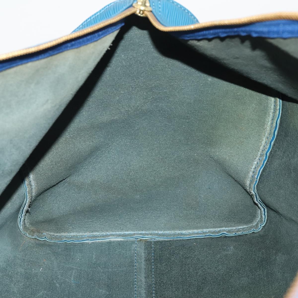LOUIS VUITTON Epi Keepall 55 Boston Bag Toledo Blue M42955 LV Auth 193385
