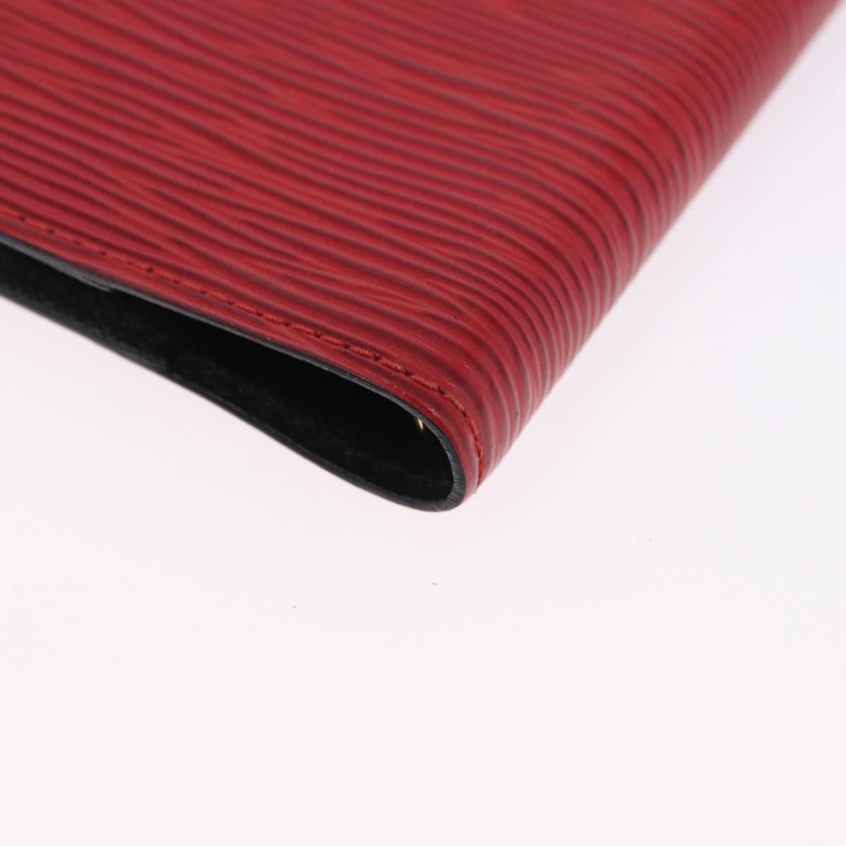 LOUIS VUITTON Epi Agenda PM Day Planner Cover Red R20057 LV Auth 193386