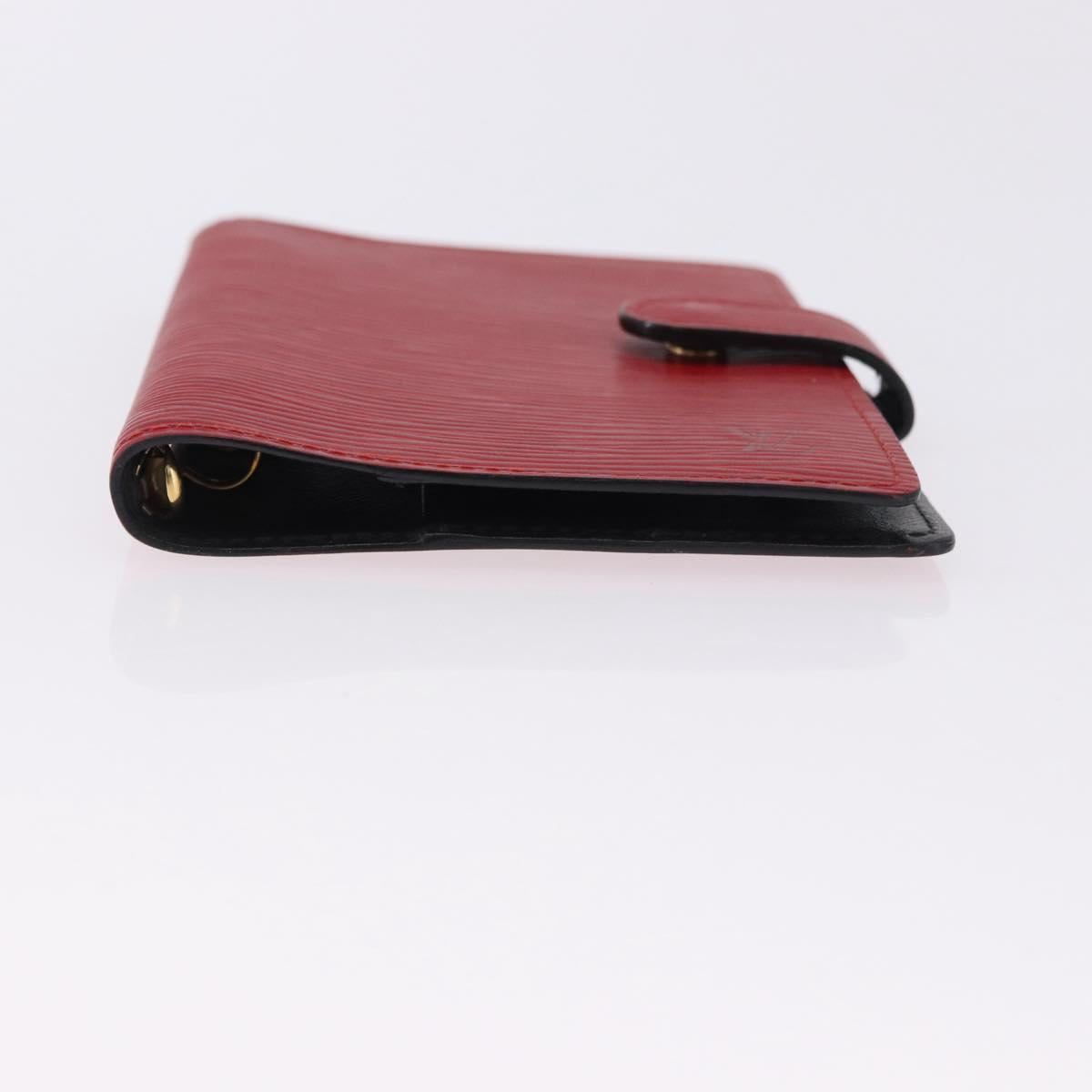 LOUIS VUITTON Epi Agenda PM Day Planner Cover Red R20057 LV Auth 193386
