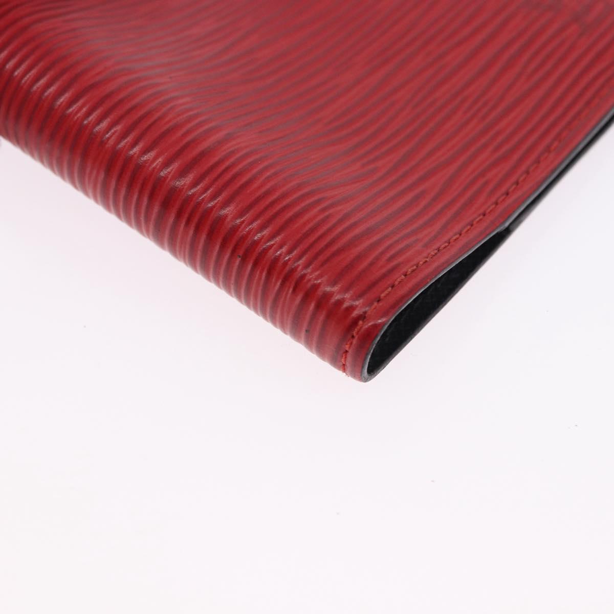 LOUIS VUITTON Epi Agenda PM Day Planner Cover Red R20057 LV Auth 193386