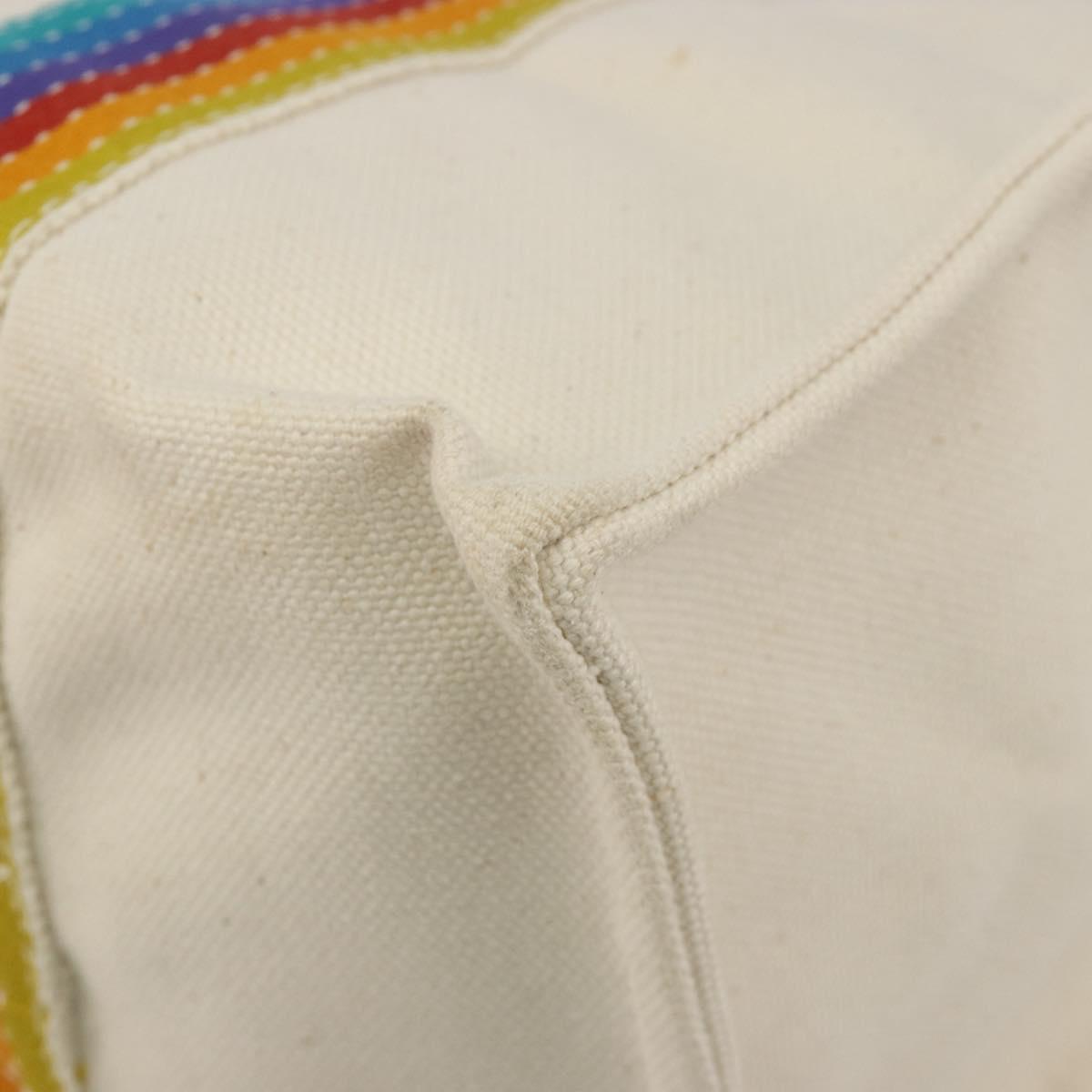 HERMES Bora Bora PM Rainbow Bag Canvas Sokoa Limited Edition Color Auth 193389A