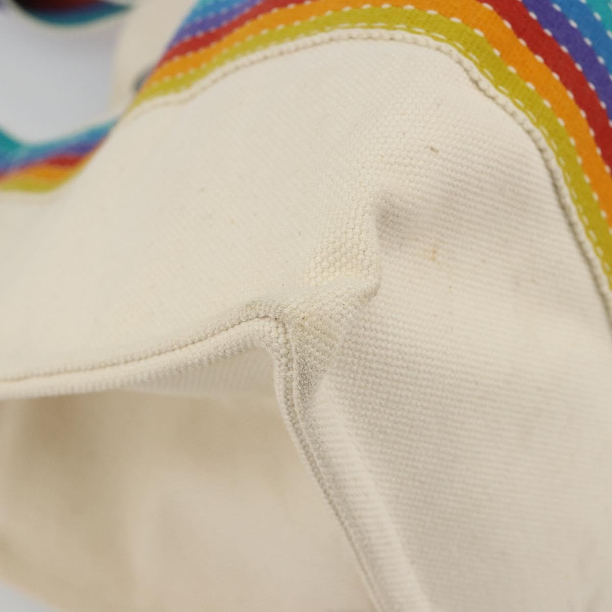 HERMES Bora Bora PM Rainbow Bag Canvas Sokoa Limited Edition Color Auth 193389A