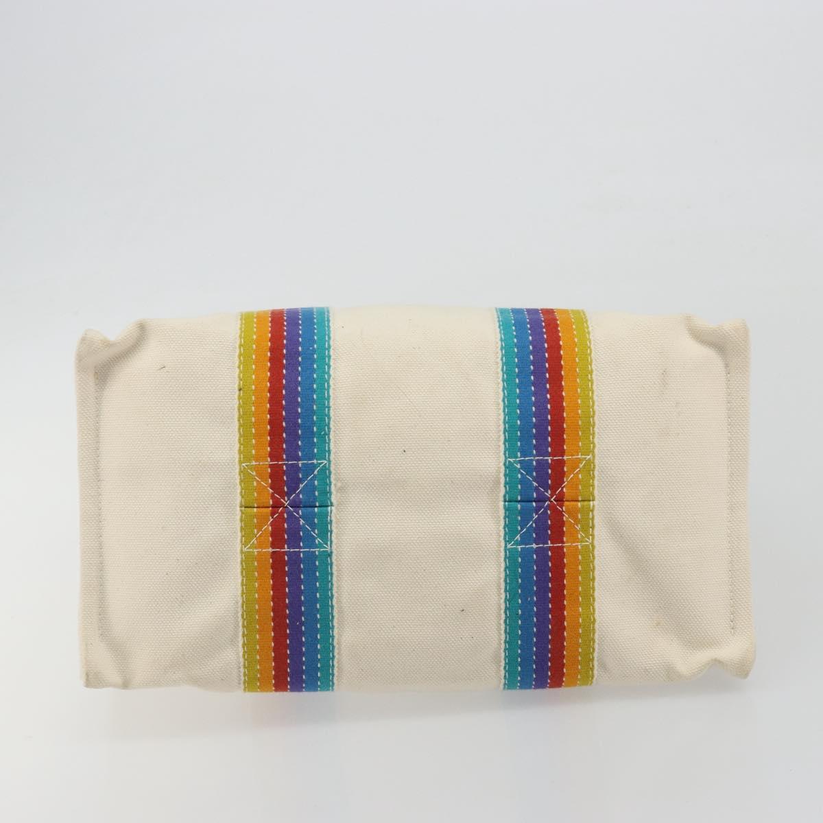 HERMES Bora Bora PM Rainbow Bag Canvas Sokoa Limited Edition Color Auth 193389A