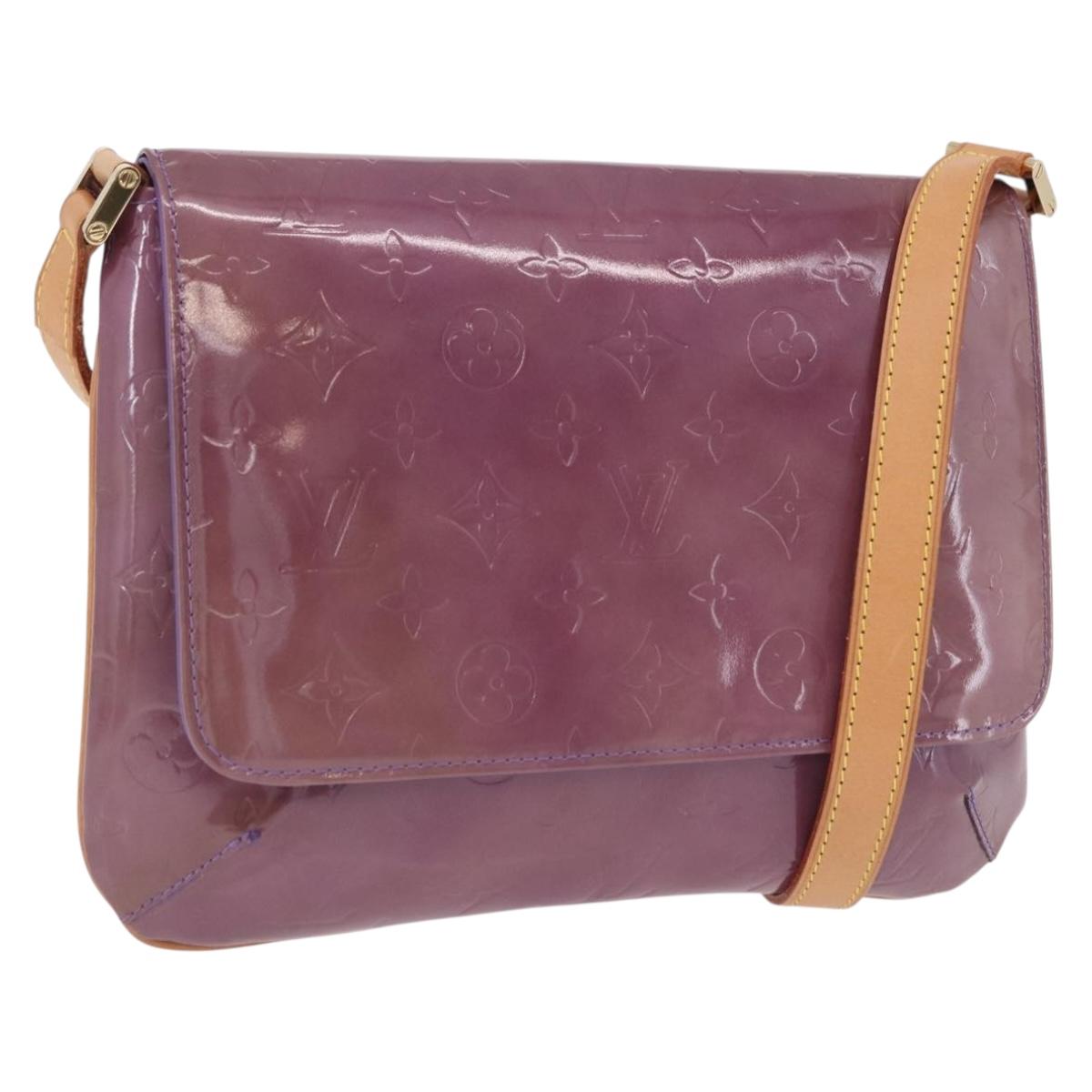 LOUIS VUITTON Monogram Vernis Thompson Street Purple Viole M91095 Auth 193393A