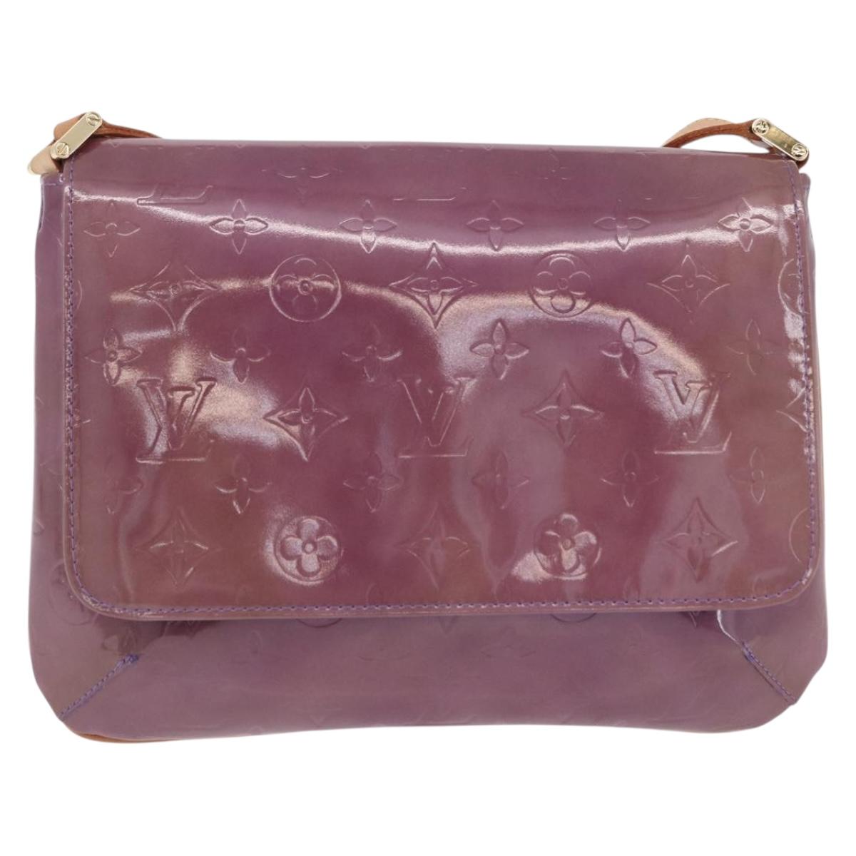 LOUIS VUITTON Monogram Vernis Thompson Street Purple Viole M91095 Auth 193393A