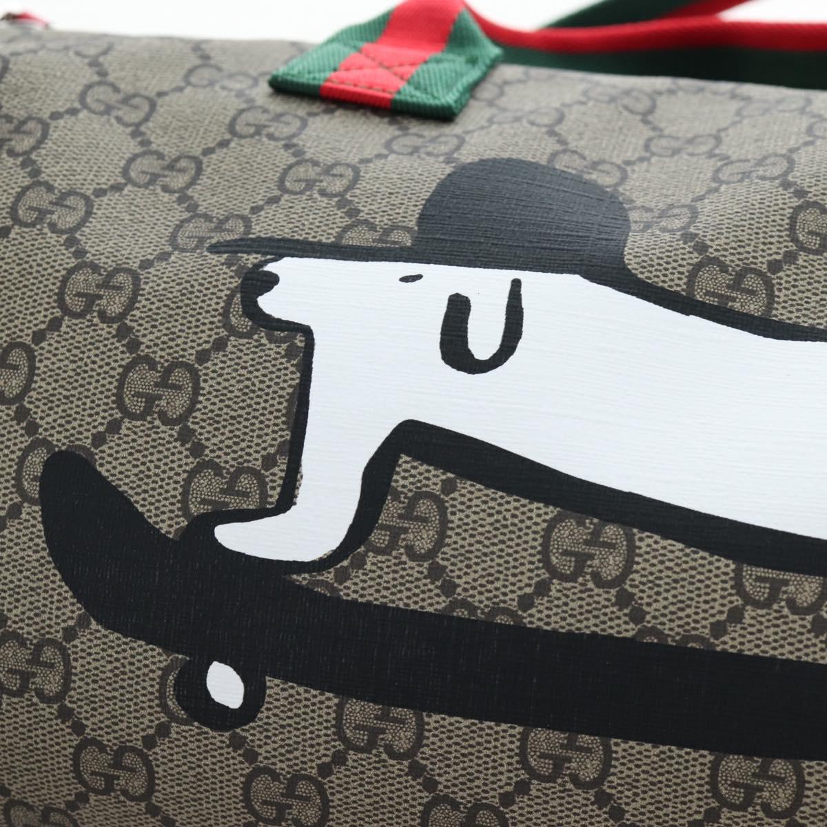 GUCCI Ewan Roberts GG Supreme Children's Dog Bag PVC 2way 793849 Auth 193431SAM