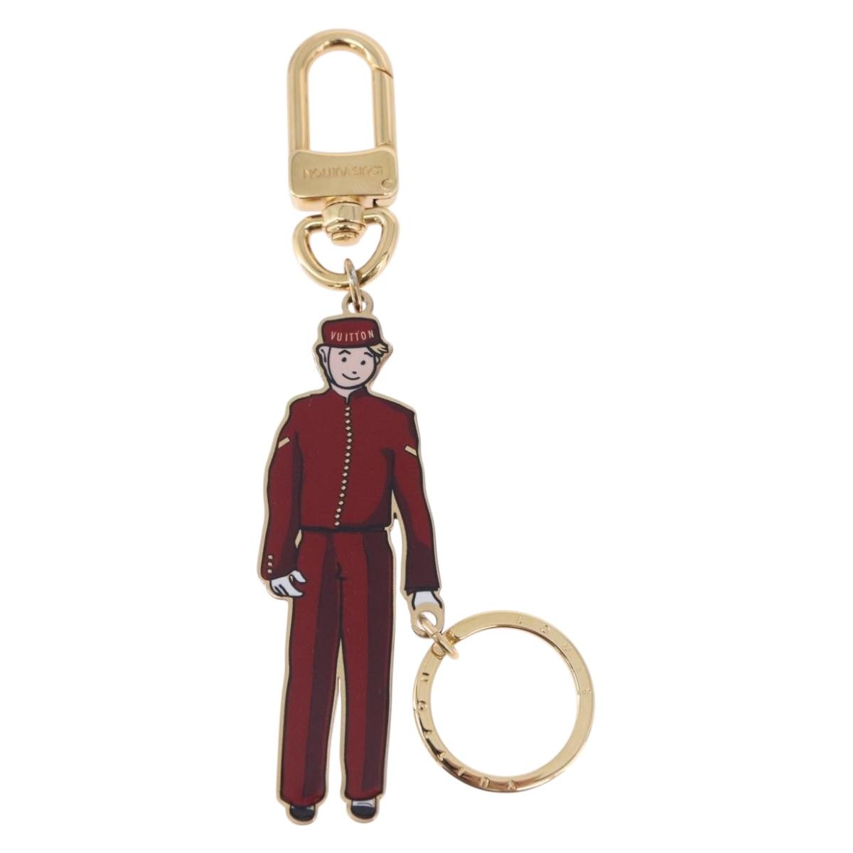 LOUIS VUITTON Porte Cles Bloombellboy Bag Charm metal Gold M66493 Auth 193433V