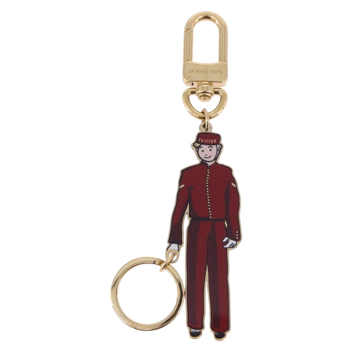 LOUIS VUITTON Porte Cles Bloombellboy Bag Charm metal Gold M66493 Auth 193433V