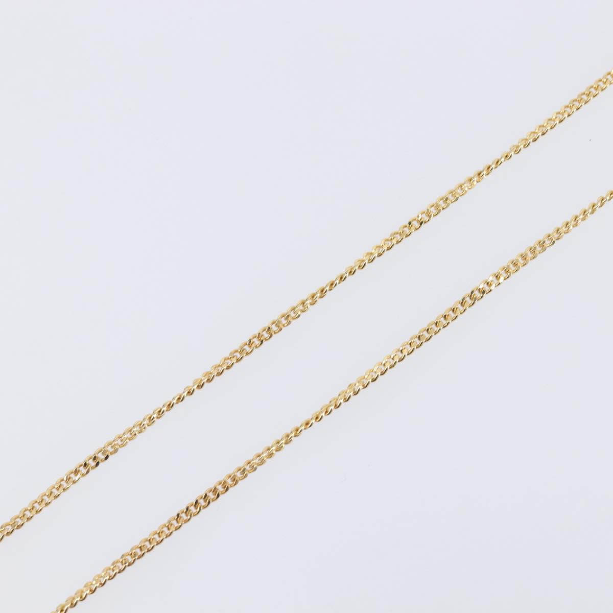 Christian Dior Necklace metal Gold Tone Auth 193448M