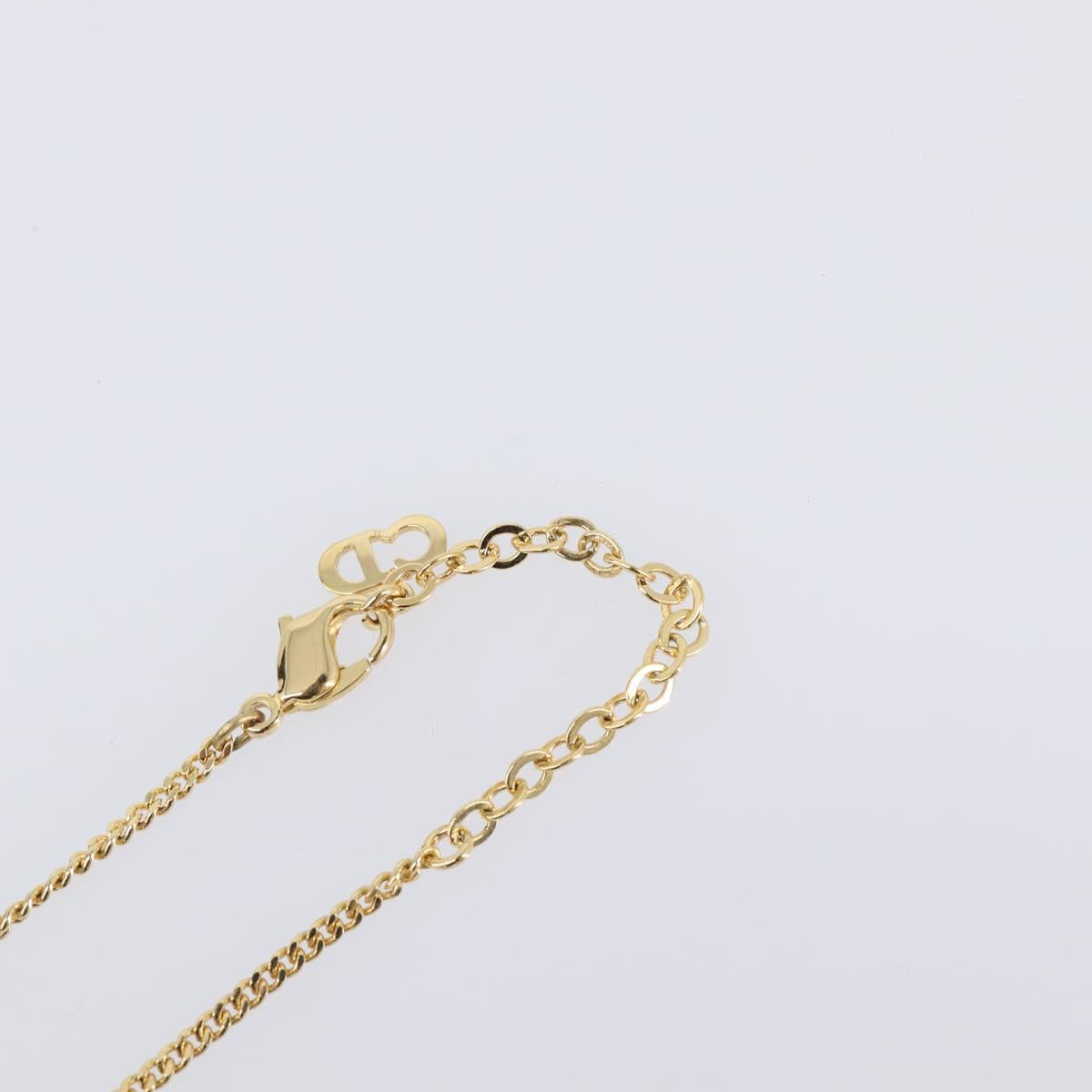 Christian Dior Necklace metal Gold Tone Auth 193448M