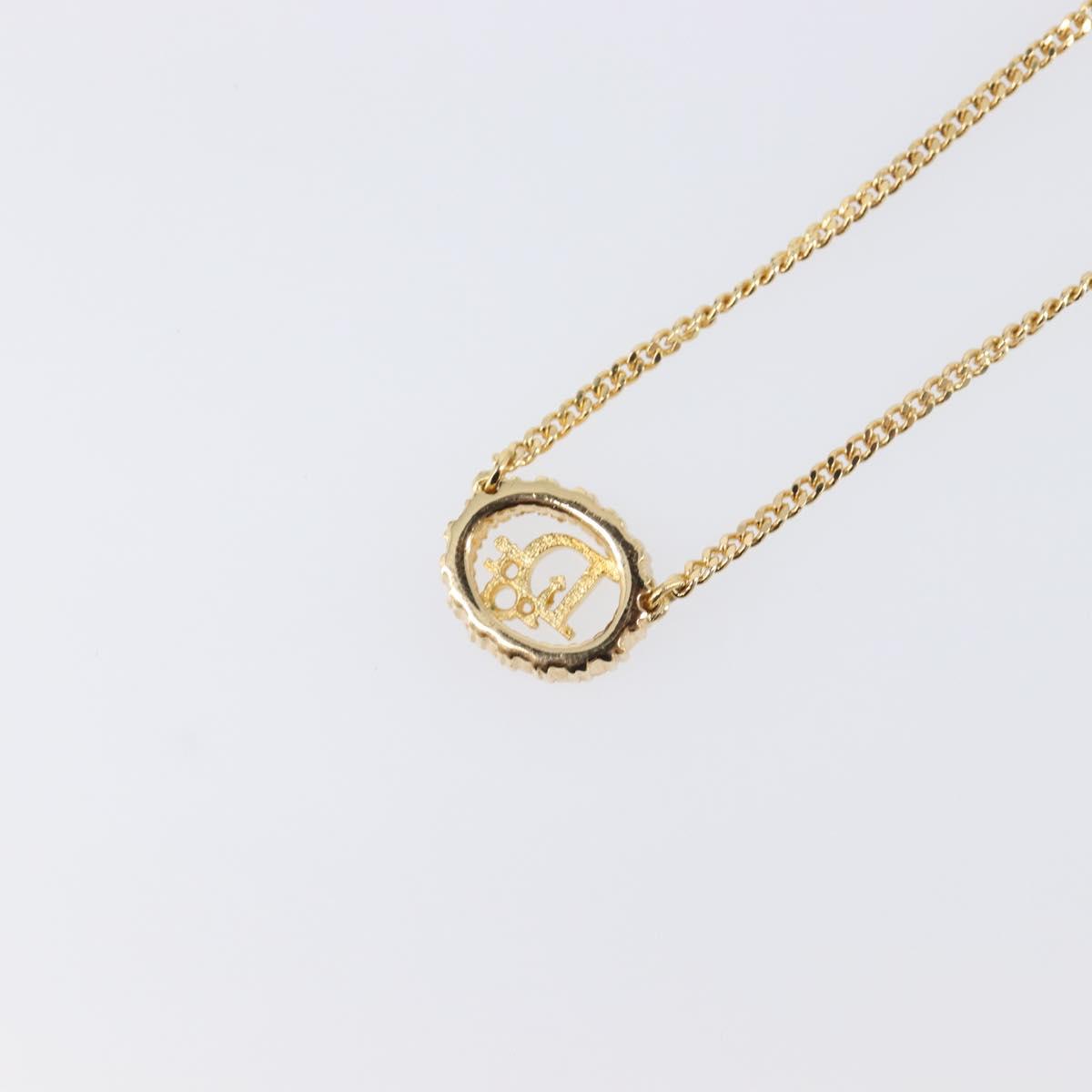 Christian Dior Necklace metal Gold Tone Auth 193448M
