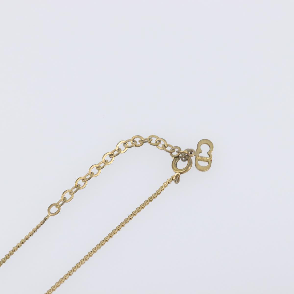 Christian Dior Necklace metal Gold Tone Auth 193456