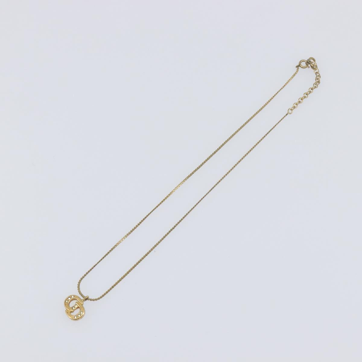 Christian Dior Necklace metal Gold Tone Auth 193456