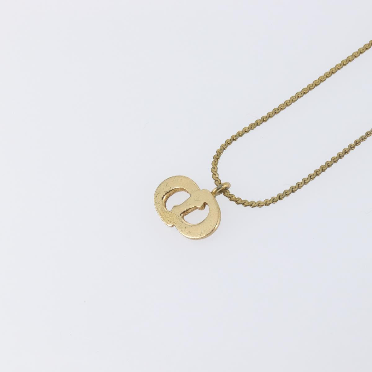 Christian Dior Necklace metal Gold Tone Auth 193456