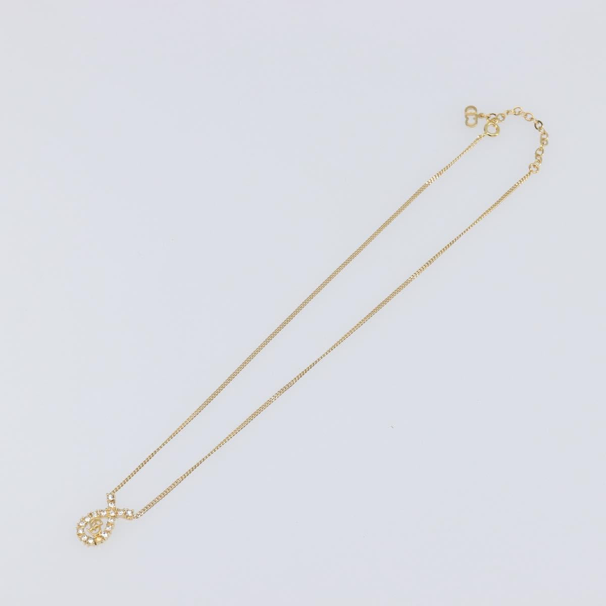 Christian Dior Necklace metal Gold Tone Auth 193470