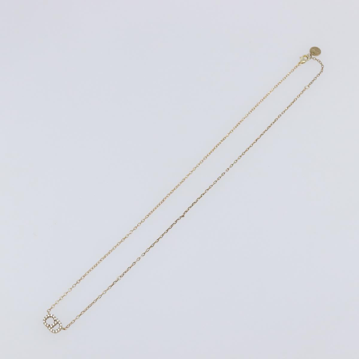Christian Dior Necklace metal Gold Tone Auth 193471