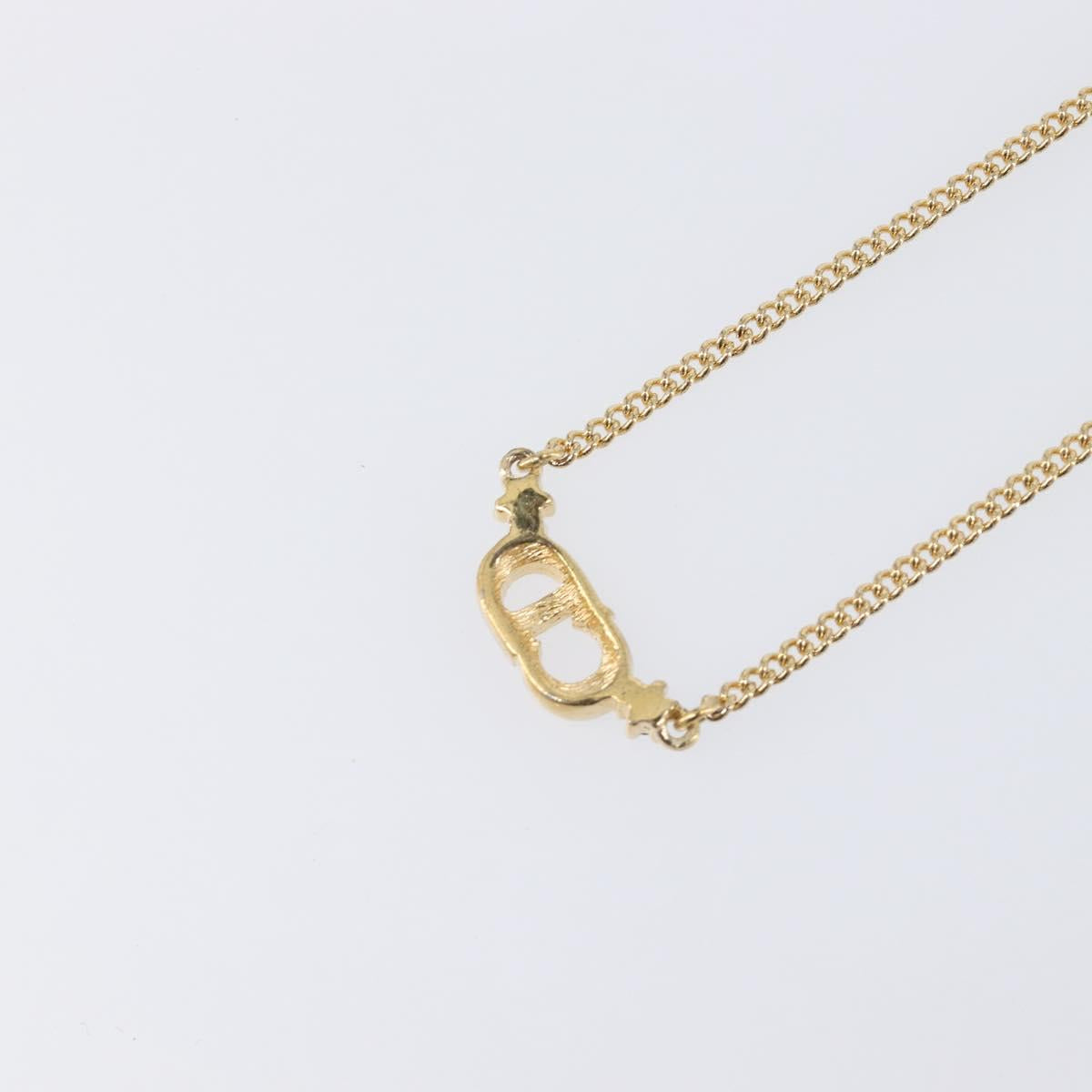 Christian Dior Necklace metal Gold Tone Auth 193477