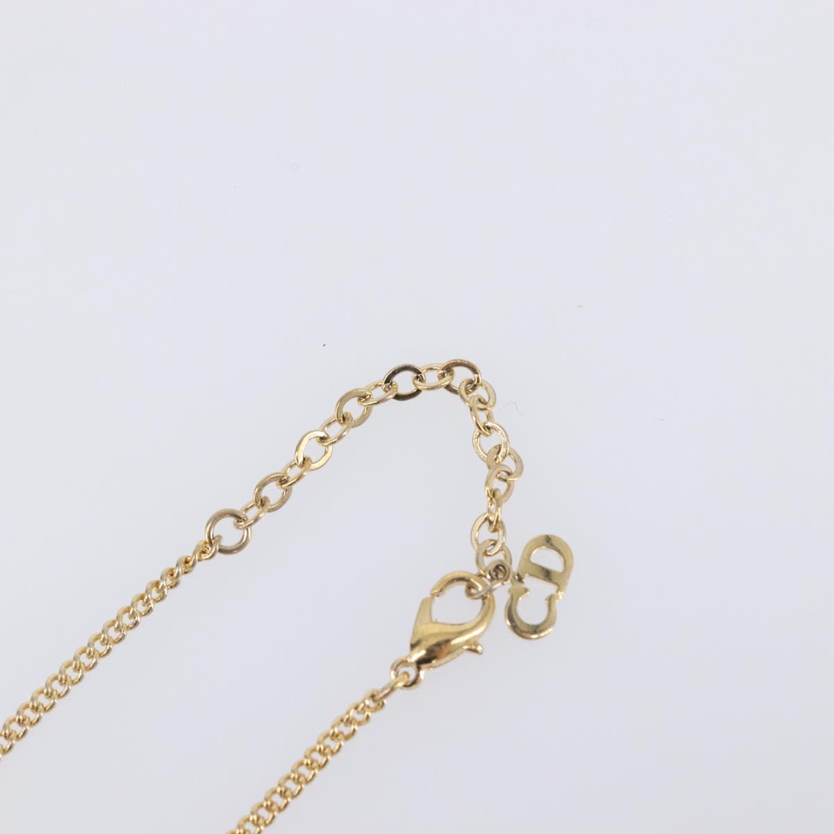Christian Dior Necklace metal Gold Tone Auth 193477